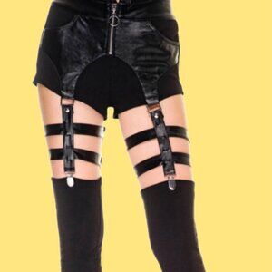Killstar shorts with leg sleeves